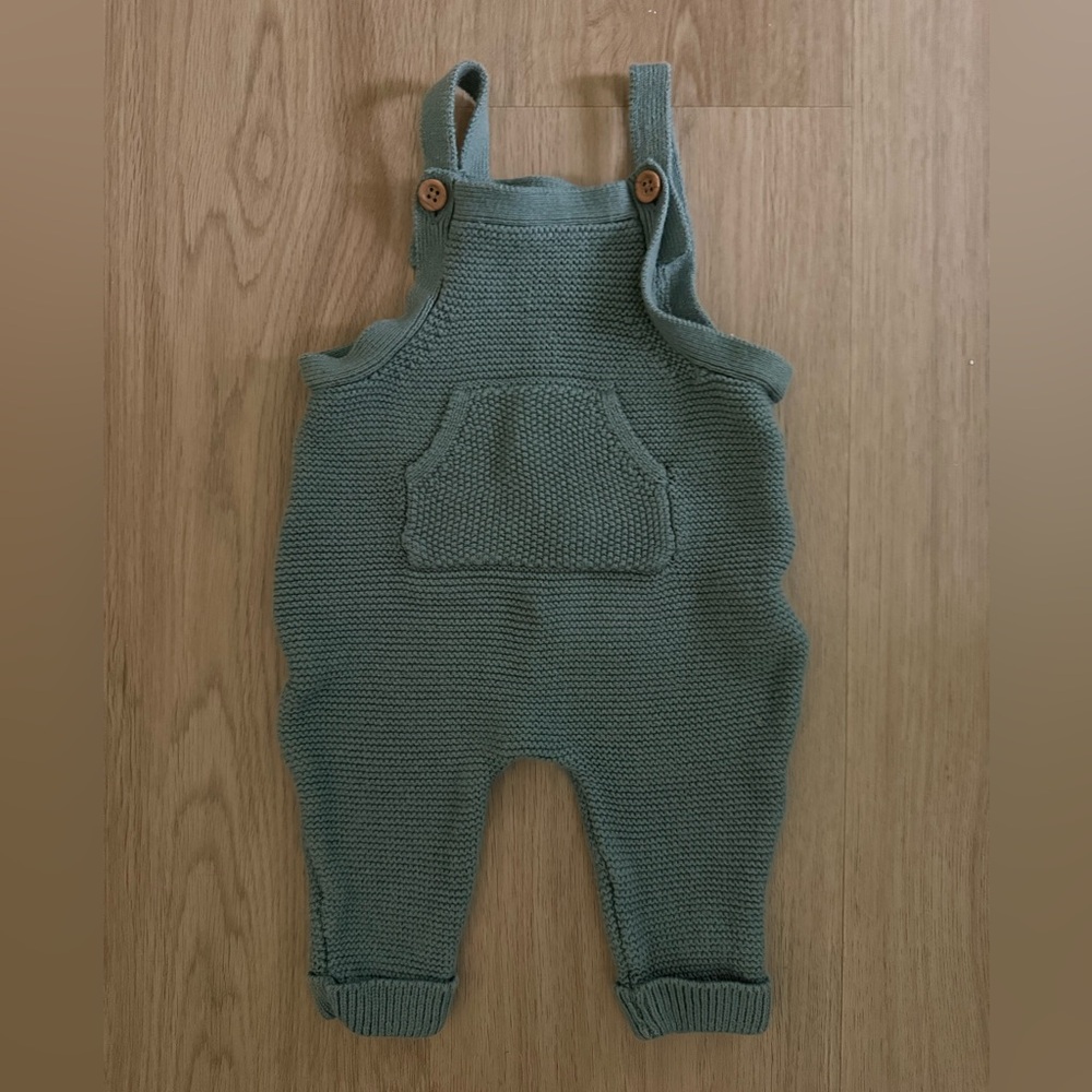 Little Planet Knitted Overalls